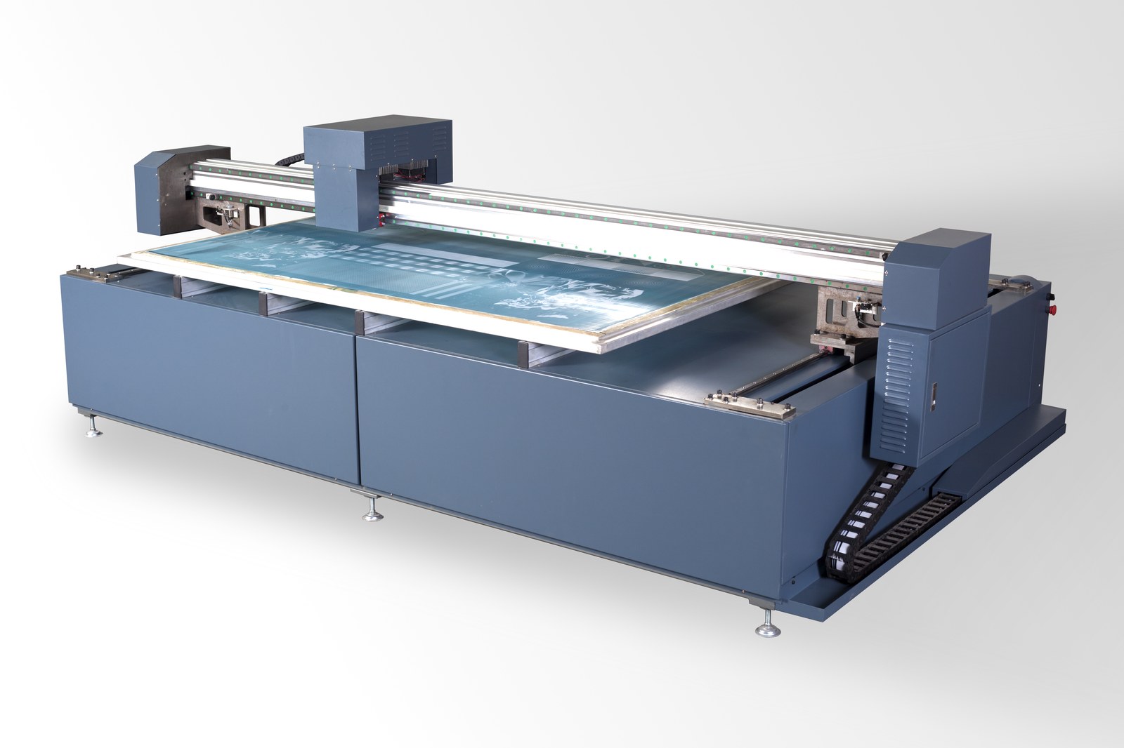 DOSUN Blue Flatbed UV Laser Engraver